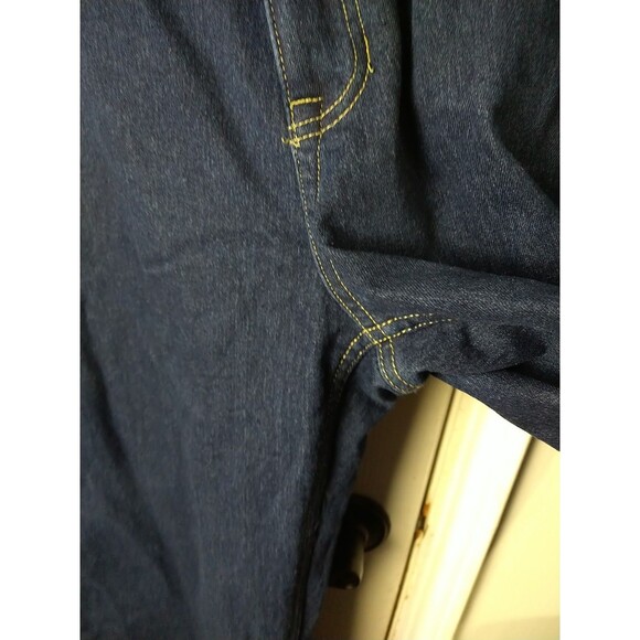 Smiths Workwear Fleece Lined 5 Pocket Relaxed Fit Denim Jeans Mens 42x32 Stretch - Picture 8 of 11